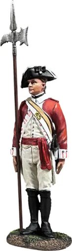 British 43rd Regiment of Foot, Sergeant with Halberd, 1780