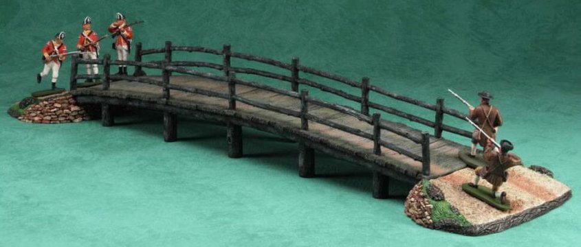 Battle of Concord Bridge Diorama