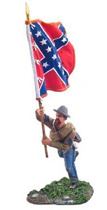 Confederate Infantry Flagbearer Charging