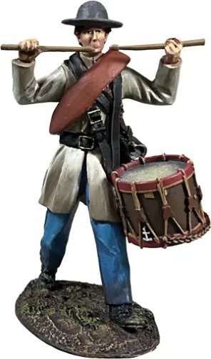 Confederate Infantry Drummer Marching