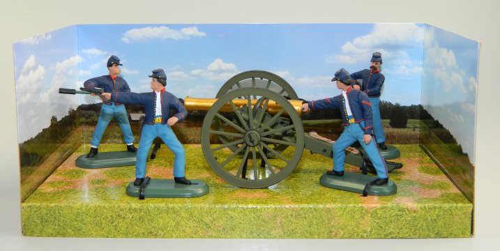 12 Pound Napoleon Cannon with 4 Union Artillery Crew