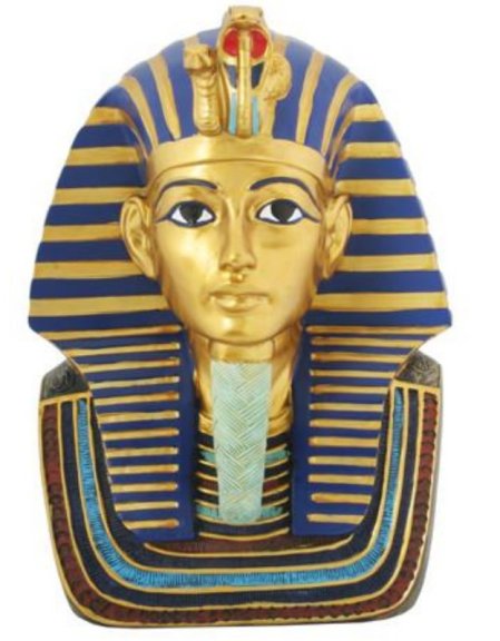 Painted King Tut Bust - Large