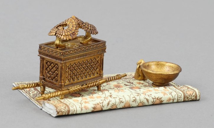 "The Ark of the Covenant" Rug, Gold Jug & Plate