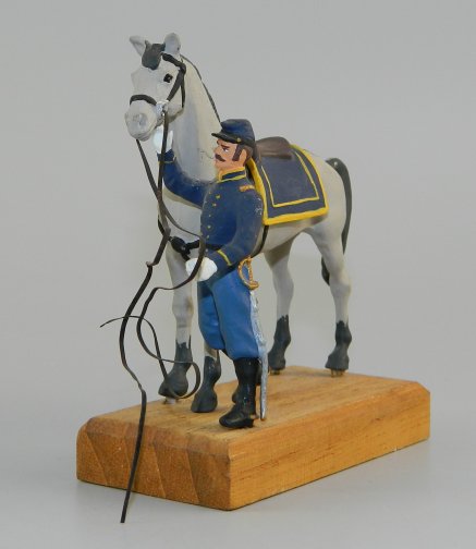 Union Cavalry Officer with Horse