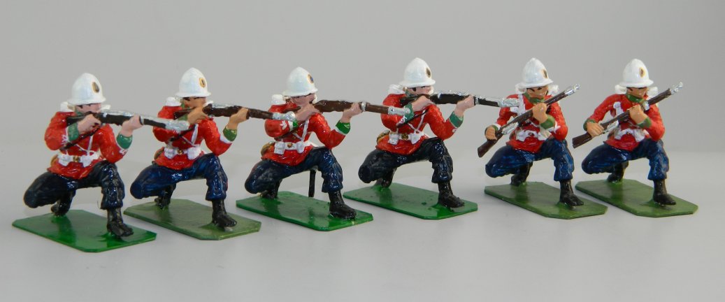 Six 24th Foot Kneeling Firing