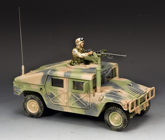 M1025 'HUMVEE' (with Gunner cocking the .50 cal machine gun)