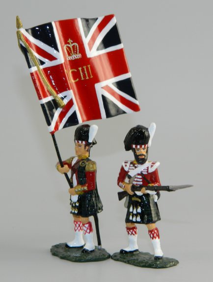 Queen's Color with NCO, British 93rd Highlanders