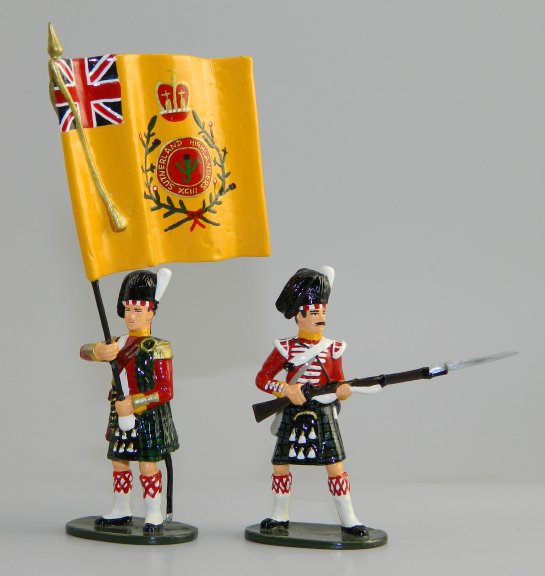 Regt Color & NCO, British 93rd Highlanders