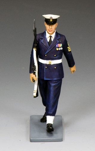 Royal Navy Petty Officer Marching w/SLR