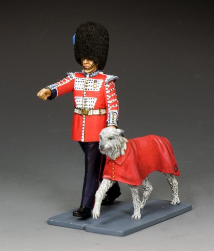 The Irish Guards Mascot ‘Seamus’ and Handler