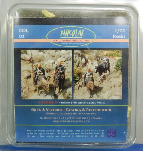 1/72nd Scale Resin British 17th Lancers Kit