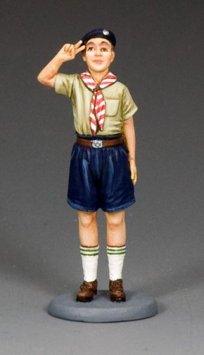 Liberation! A Saluting French Scout Boy