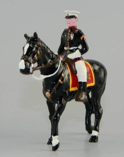 Mounted US Marine Corps Sergeant - Black Horse