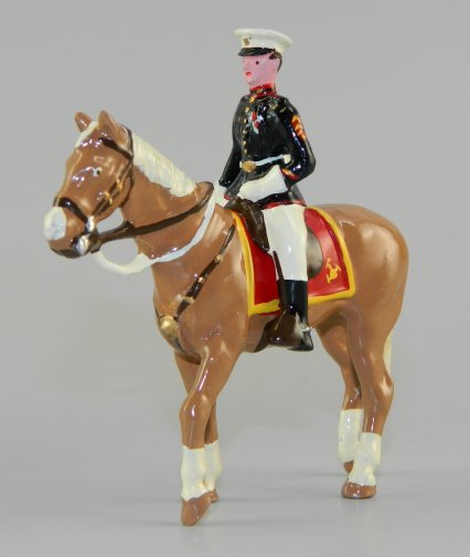 Mounted US Marine Corps Sergeant - Palomino Horse