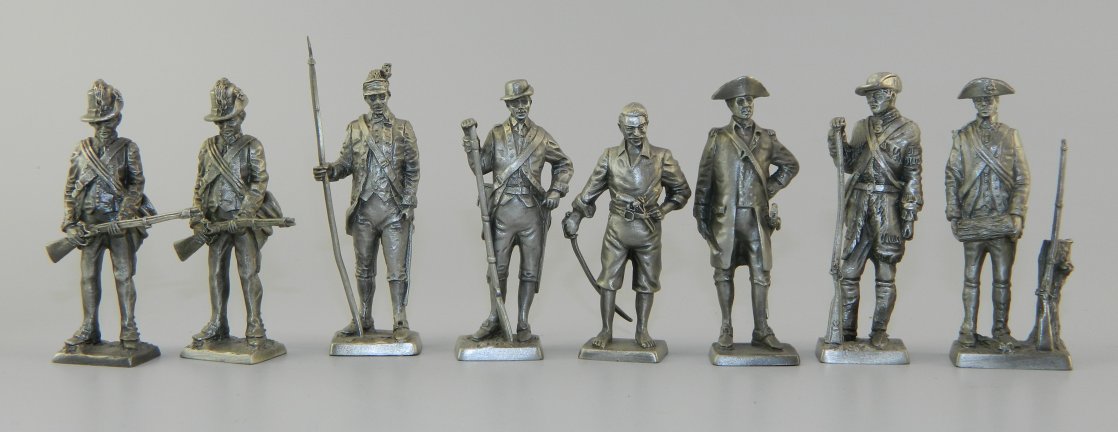 1700s Era Pewter Soldiers