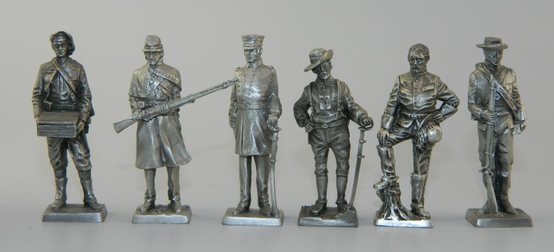 Pewter Confederate Soldiers