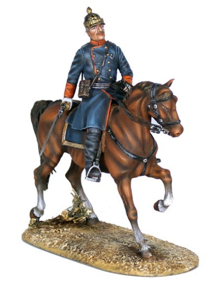 Prussian Infantry Mounted Officer with Binoculars