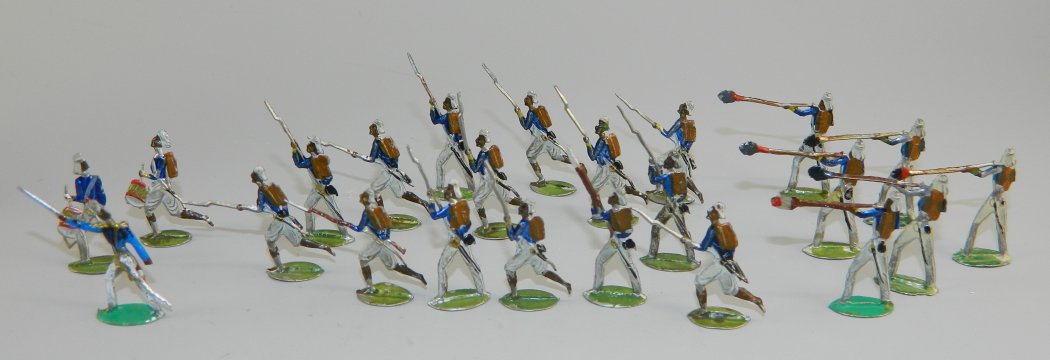 African Soldiers - 22mm Flats