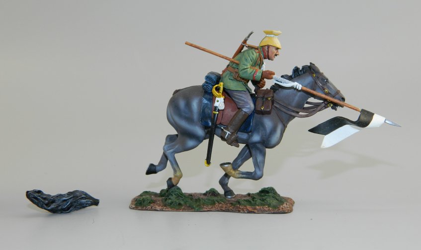 German Uhlan Cavalry Trooper with Lance Lowered