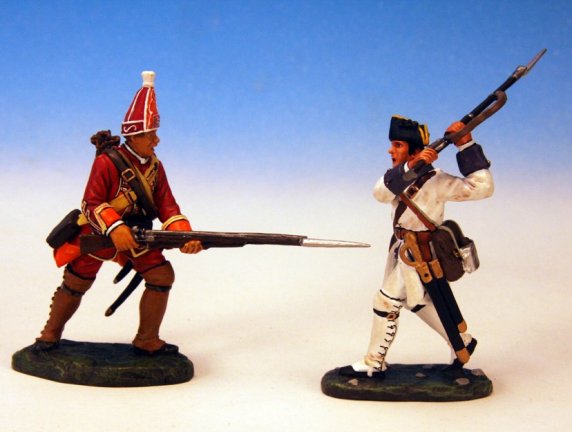 Grenadier and Frenchman Fighting - Battle on the Plains of Abraham - French & Indian Wars