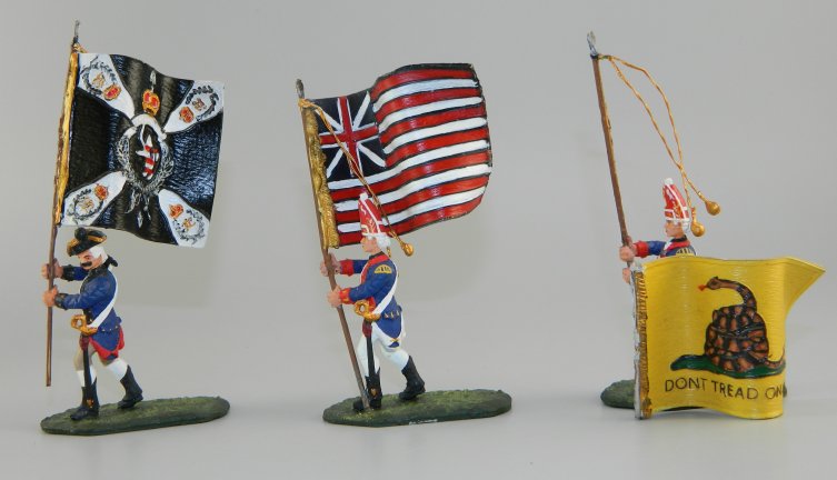 Three Revolutionary War Flagbearers