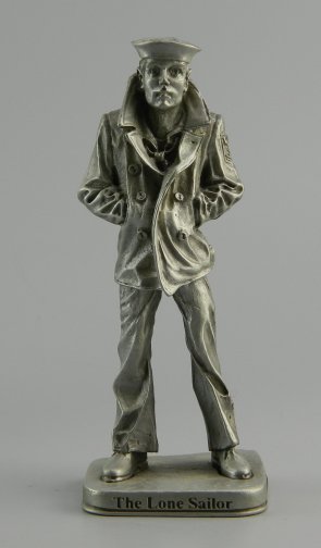 The Lone Sailor Pewter Statuette