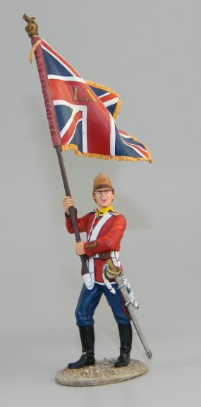 British 80th Foot Standard Bearer - Queen's Colors