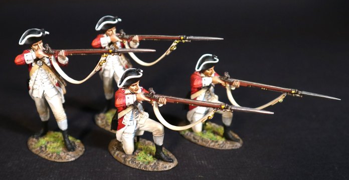 Four British Marines Firing, Battle of Bunker Hill