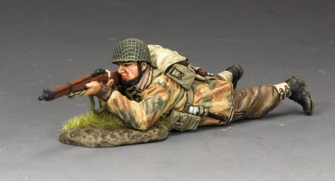 Para Lying Prone Firing Rifle