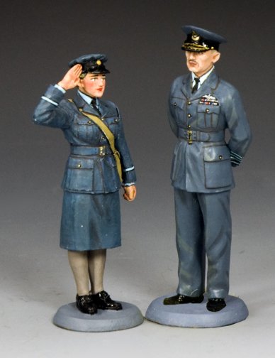 Air Chief Marshal Sir Hugh Dowding & The WAAF Section Officer