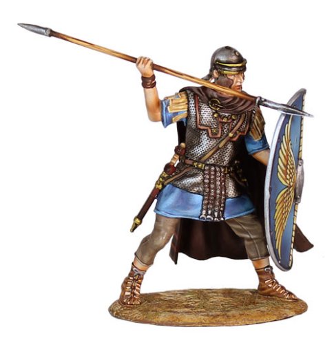 Roman Auxiliary  Legionary with Spear #2- Cohors II Flavia Bessorum