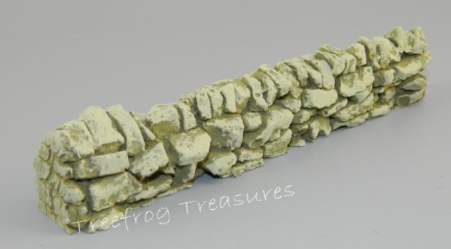 6 Inch Straight Dry Stone Wall