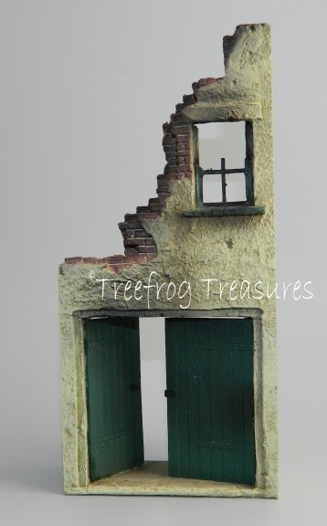 French Ruined House Facade Section