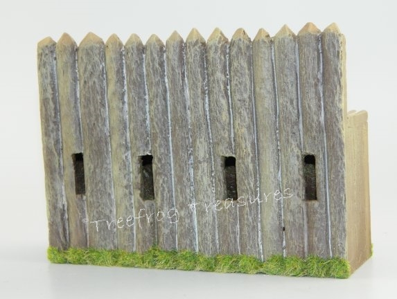 American Log Fort Stockade Wall- Firing Platform