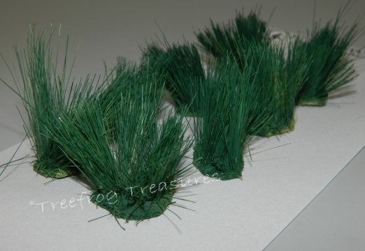 Clumps of Long Green Grass