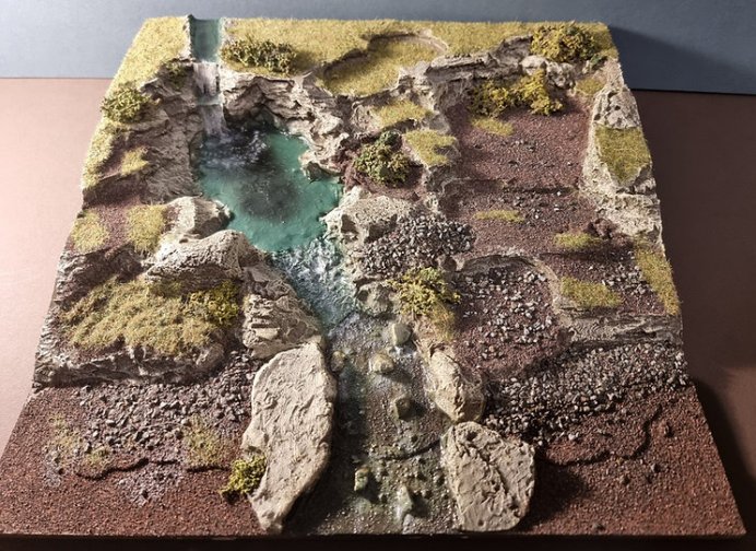 Gold Rush Upper River with Waterfall Base