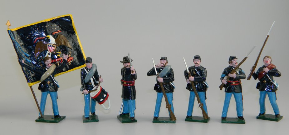 Union Infantry with Color Bearer