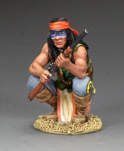 "Black Knife" Crouching Apache Warrior