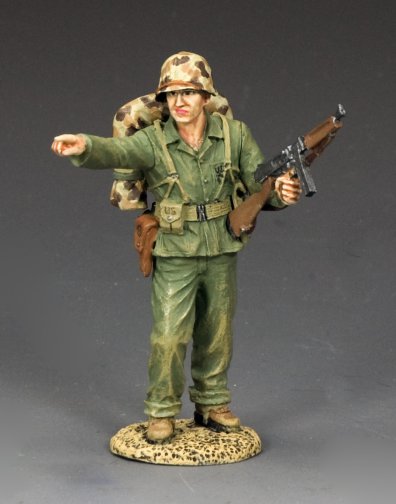 Pointing Marine Gunny|USMC071|King & Country|Marine Corps|WWII|Toy Soldier