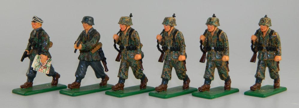 Waffen SS Patrol Marching