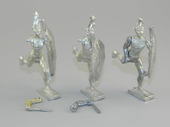 Unpainted Zulu Warrior Kits - Pewter Metal