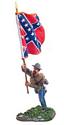 Confederate Infantry Flagbearer Charging