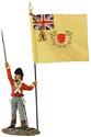 British 44th Foot Regiment Battalion Company Ensign with Regimental Colours