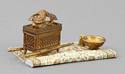 "The Ark of the Covenant" Rug, Gold Jug & Plate