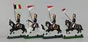 Mounted French Napoleonic Soldiers with Flags & Pennants