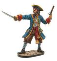 One Eyed Pirate with Cutlass and Flintlock
