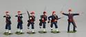 Officer w/Sword & 5 Infantry - 9th New York Volunteers (Hawkins Zouaves)