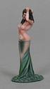 Dancer in Green Dress w/Black Hair "Cynthia"