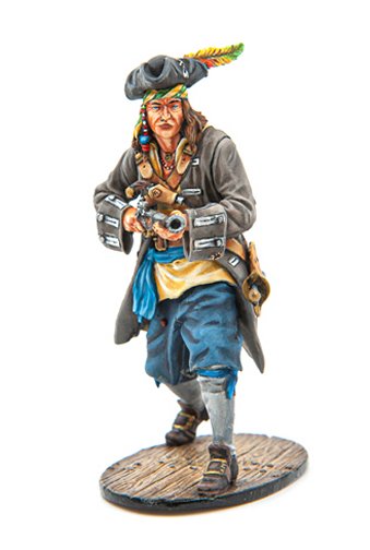 Pirate with Blunderbuss Pistol--single figure - PIR003 - Metal Toy Soldiers  - Products