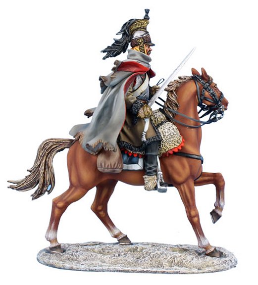 French Cuirassier Bravely Moving Forward, F6017, Team  Miniatures